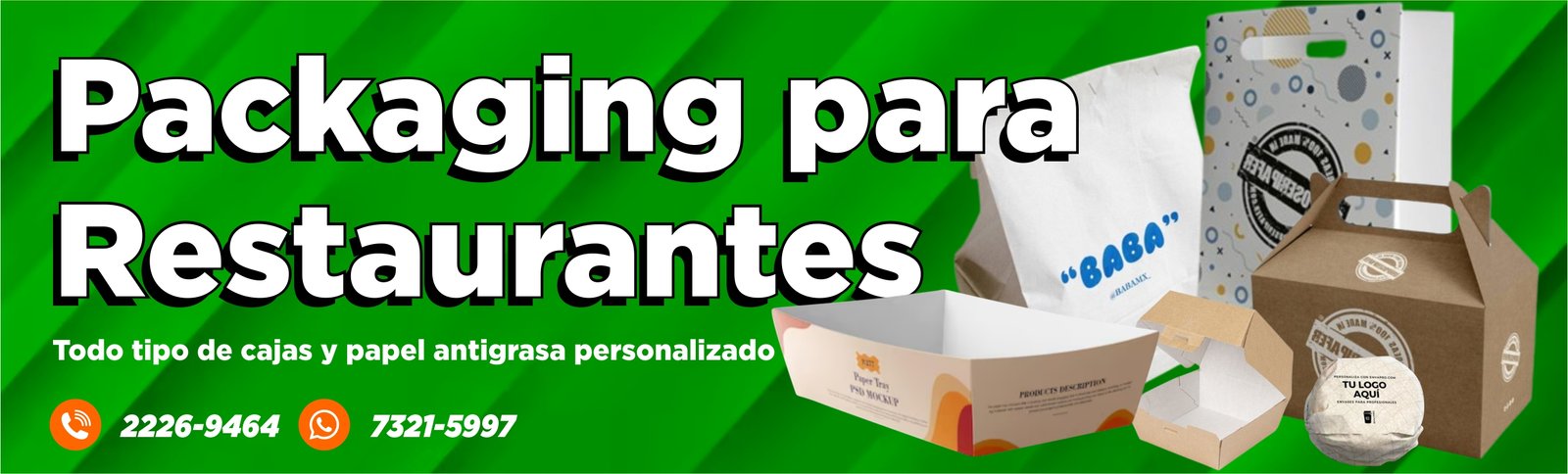 packaging para restaurantes el salvador